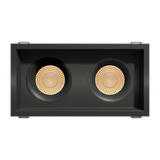 Double-head-trimmed-recessed-accent-light-with-deep-regress-multiple-baffles