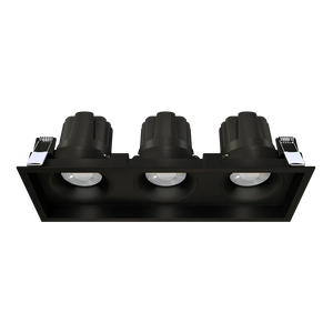 Adjustable-wattage-39W-60W-directional-triple-head-downlight-with-spring-clips - Available at Electrical Marketplace