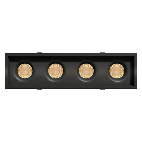 3.5 Inch Four Head Multiple Regress Gimbal LED Downlight | 6.800Lm Max | 120/277V | CCT Selectable | Altair Series | Goodlite G-98744/754