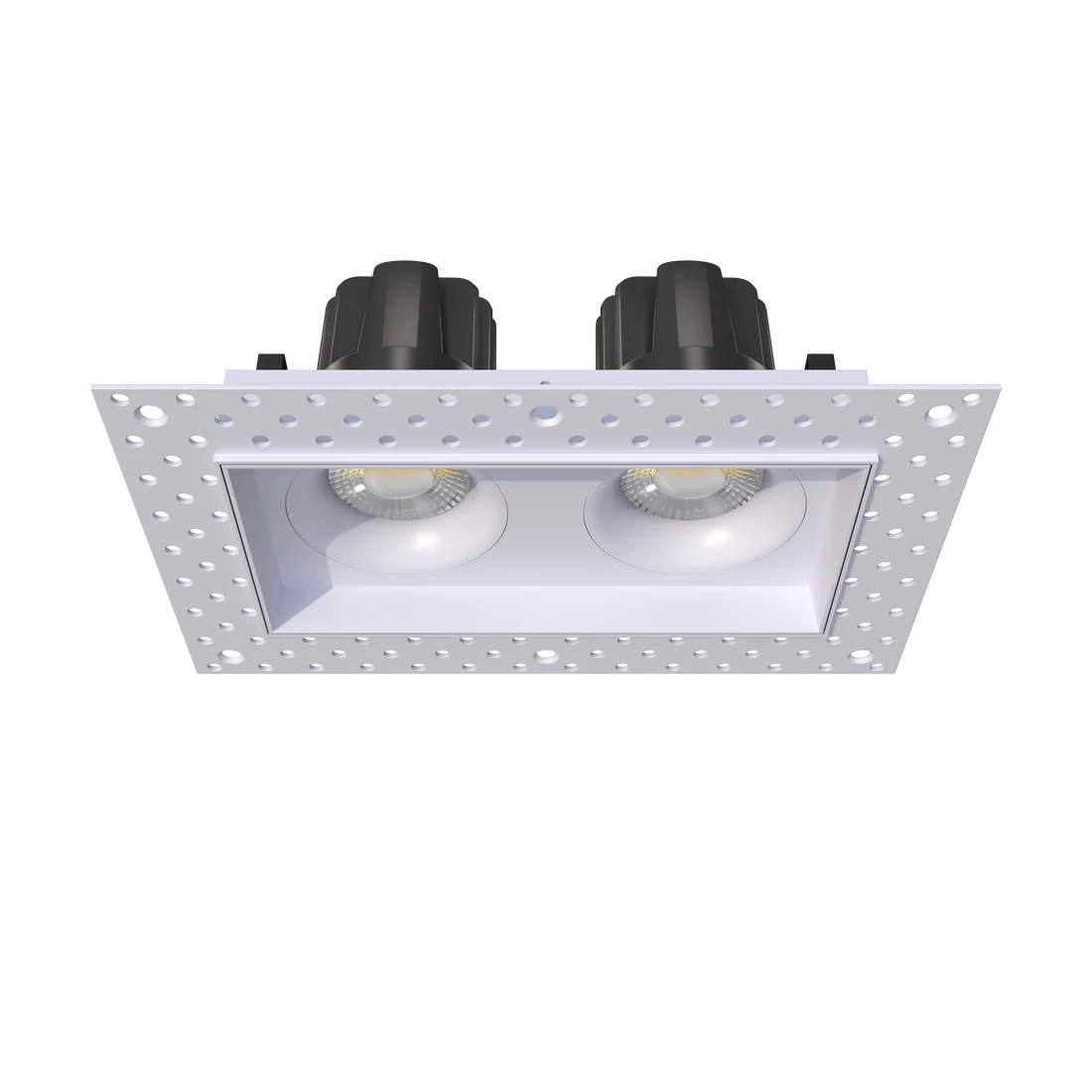 Adjustable-wattage-27W-40W-directional-double-head-trimless-downlight-with-mud-in-flange