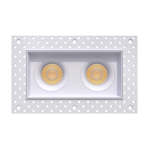 Double-head-trimless-recessed-accent-light-with-deep-regress-multiple-baffles