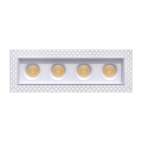 Four-head-trimless-linear-recess-accent-light-with-deep-regress-baffles