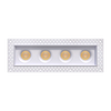 Four-head-trimless-linear-recess-accent-light-with-deep-regress-baffles