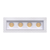 Four-head-trimless-linear-recess-accent-light-with-deep-regress-baffles
