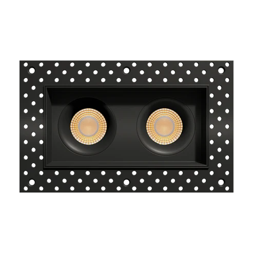3.5 Inch Double Head Multiple Regress Gimbal Trimless LED Downlight | 3.600Lm Max | 120/277V | CCT Selectable | Altair Series | Goodlite G-98762/772