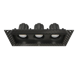 Adjustable-wattage-39W-60W-directional-triple-head-trimless-downlight-with-mud-in-flange