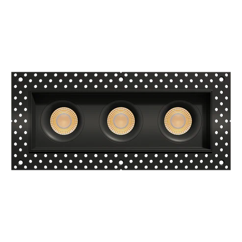 Triple-head-trimless-linear-recessed-accent-light-with-deep-regress-baffles