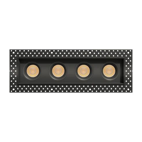 3.5 Inch Four Head Multiple Regress Gimbal Trimless LED Downlight | 6.800Lm Max | 120/277V | CCT Selectable | Altair Series | Goodlite G-98764/774