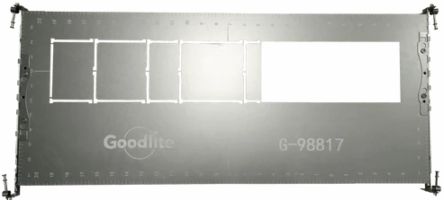 4.25 Inch Rectangular Flanged New Construction Plate | Goodlite G-98817