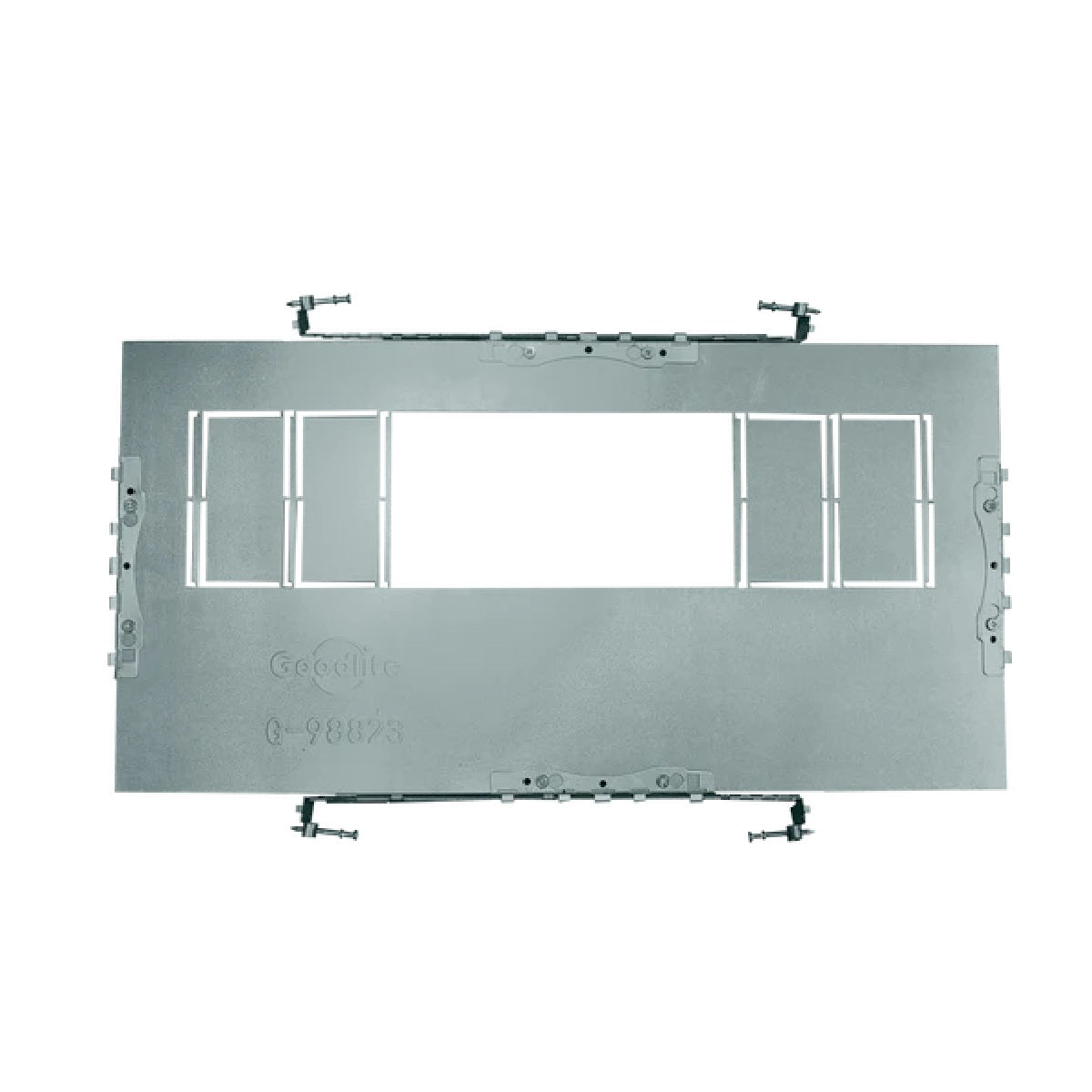 4.5 Inch Rectangular Flanged New Construction Plate | Goodlite G-98823