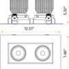 commercial recessed directional LED lighting