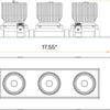 adjustable multi gimbal recessed ceiling light