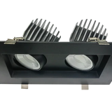 Saturn-multiple-4-inch-double-head-regressed-gimbal-led-recessed-light-black
