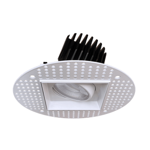 4-inch single head trimless multiple LED downlight with selectable wattage and color temperature, 112W total power, ideal for modern recessed lighting applications.