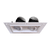 4-inch two-head trimless multiple LED downlight with selectable wattage and color temperature, 112W total power, ideal for modern recessed lighting applications.