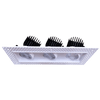 4-inch three-head trimless multiple LED downlight with selectable wattage and color temperature, 112W total power, ideal for modern recessed lighting applications.