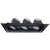4" Triple Head Trimless Multiple LED Downlight | Saturn Series | Selectable Power & CCT | 84W