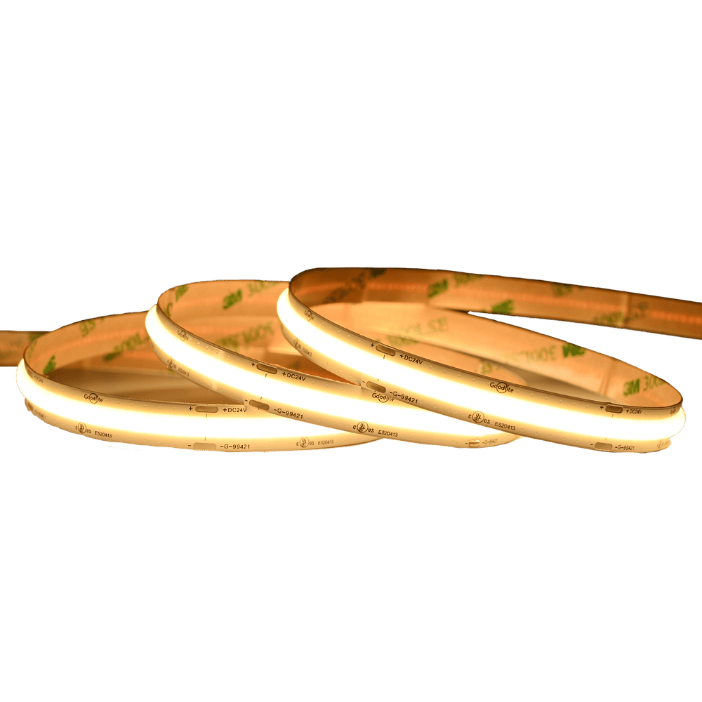 100FT LED COB Tape Light | 3W x FT | 24V | IP20 | Dimmable | Goodlite G-99425/26/27/28/29