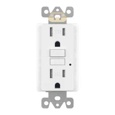 15 Amp GFCI Receptacle | Tamper/Weather Resistant | 125V | Enerlites GFTWRG15-W