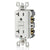 20 Amp Duplex Decorator Receptacle | Weather and Tamper-Resistant | 125V | White
