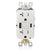 20 Amp Duplex Decorator Receptacle | USB Type A/C 4.8 Amp | Tamper-Resistant | 125V