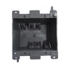 PLS-SN25Z 2-gang PVC old work electrical box in gray, IP54 rated and ETL listed, designed for indoor retrofit switch and outlet installations.