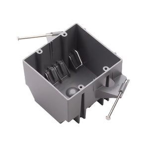PLS-SN32X 2-gang PVC new work electrical box, IP65 rated and ETL listed, with zinc-plated steel screws, designed for safe and durable installation of switches and outlets. - Available at Electrical Marketplace