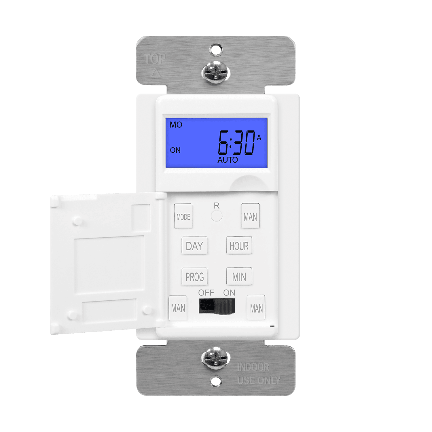 ENERLITES HET01 7-day digital in-wall programmable timer switch with LCD display