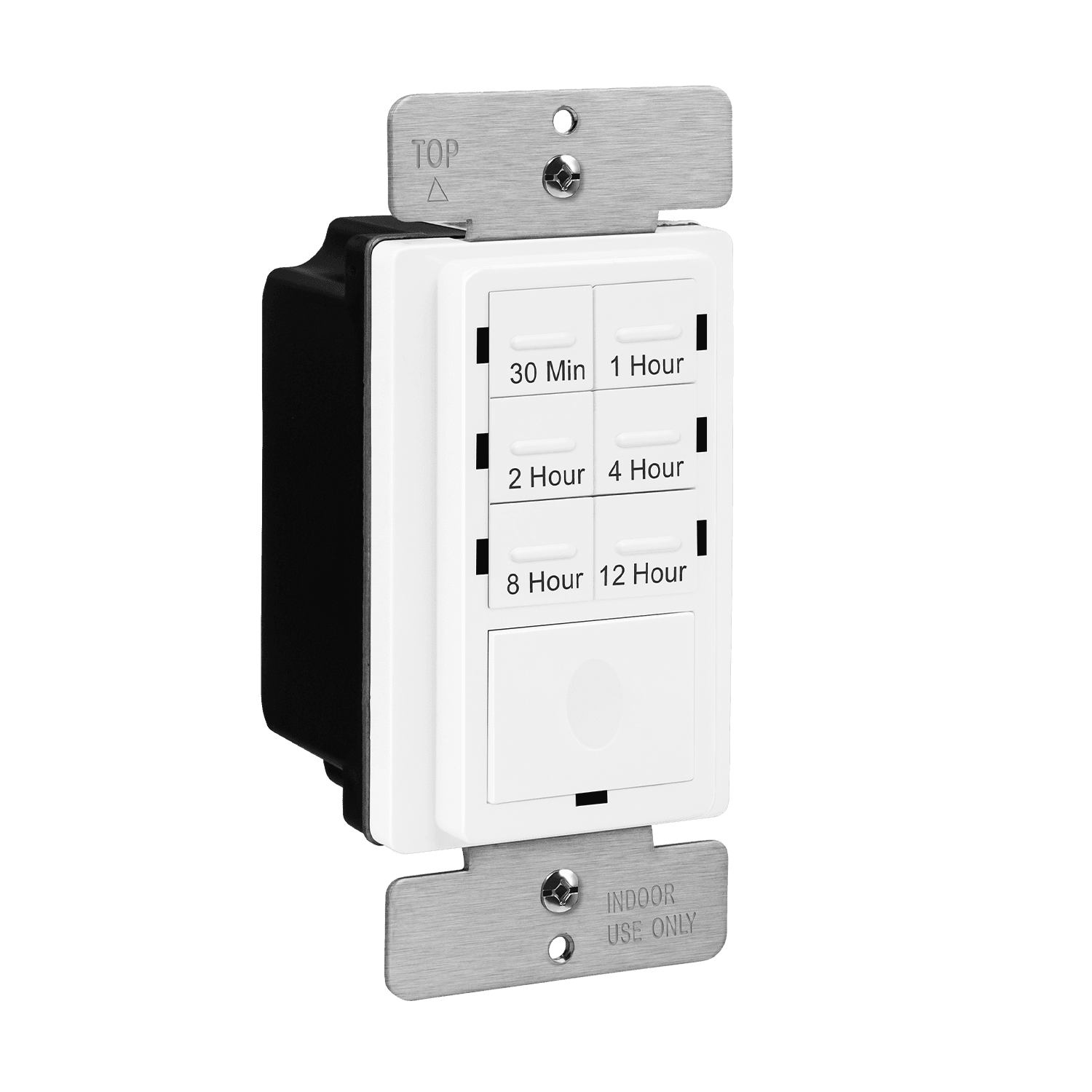 ENERLITES 12-hour 7-button preset countdown timer switch with blue LED indicators