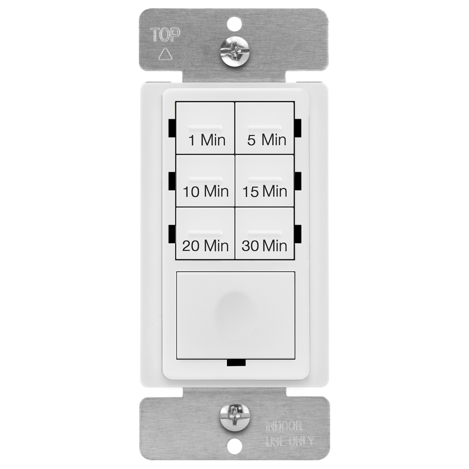 30-Minute 7-Button Preset Countdown Timer Switch | 120VAC | Enerlites HET06A-J