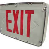 hazardous location LED exit sign Class I Div 2 IP66 rated polycarbonate housing