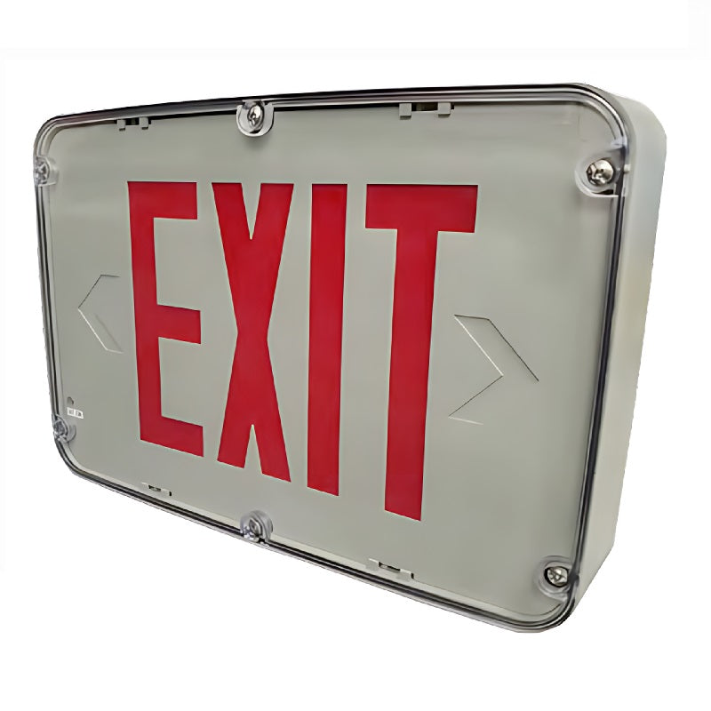 industrial explosion proof exit sign with red green LED emergency lighting