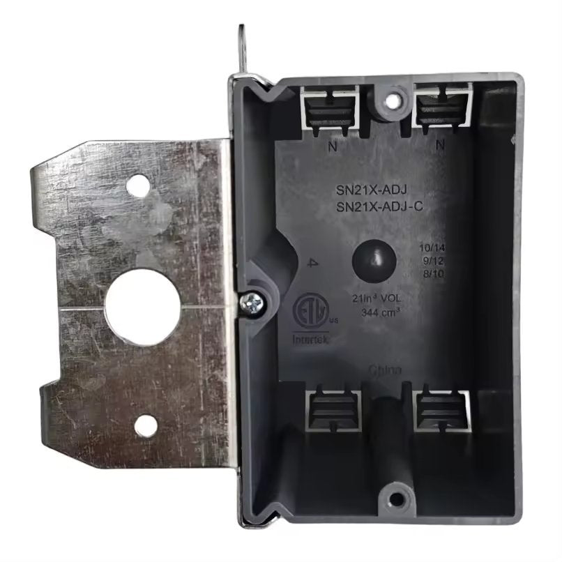 1-Gang Adjustable New Work Electrical Box | PVC | PLS-SN21X-ADJ