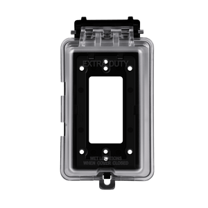 1-Gang Weatherproof Outdoor Cover for Decorator/GFCI Receptacle | Vertical/Horizontal Mount - Available at Electrical Marketplace