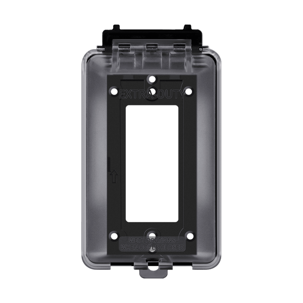1-Gang Weatherproof Outdoor Cover for Decorator/GFCI Receptacle | Vertical Mount