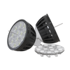 Smart RGB-WW Bluetooth MR-16 Drop-In LED Lamp, 1W–5W, aluminum housing, tunable CCT 2200K–5700K with RGB spectrum.