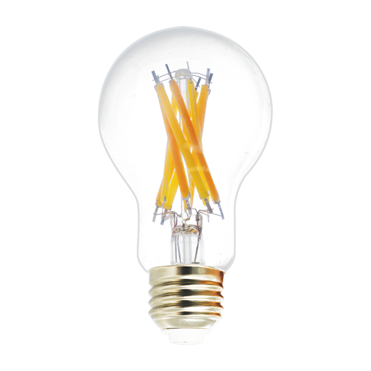 A19 LED Bulb Filament | 9.5W | 1.050Lm | Dimmable | 4-CCT Selectable | 120v | Luxrite LR21621