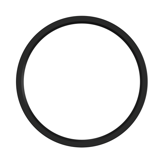 7 Inch Round Trim Surface Mount | Black | Luxrite LR23542