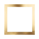 9 inch slim square brass LED trim for surface mount panel light