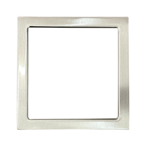 9 inch slim square brushed nickel LED trim for surface mount panel light - Available at Electrical Marketplace