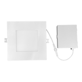 Ultra-thin-1-02-inch-depth-high-output-square-white-ceiling-spotlight-with-spring-clips