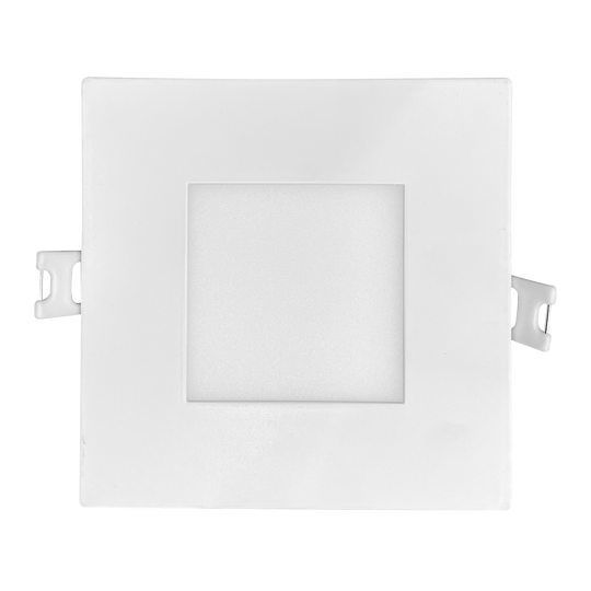 4 Inch Square Smooth Canless LED Downlight | 750Lm | 120V | CCT Selectable | Minneapolis Collection | Luxrite LR23759