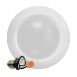 8" white LED disk light with 5CCT selectable, surface mount and recessed retrofit