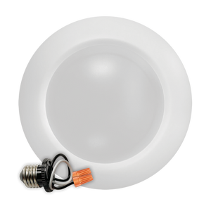 8" white LED disk light with 5CCT selectable, surface mount and recessed retrofit - Available at Electrical Marketplace