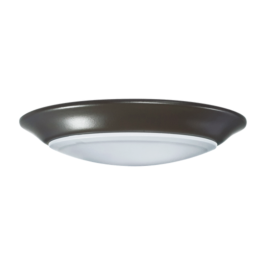6" brushed nickel LED disk ceiling light, dimmable, modern round design