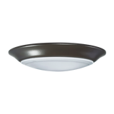 6" brushed nickel LED disk ceiling light, dimmable, modern round design