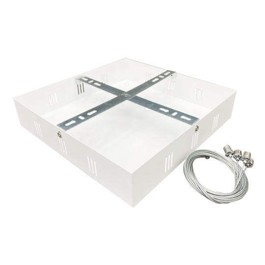 LR24184 2x2 LED frame panel canopy, white finish, ceiling lighting accessory