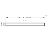 slim recessed LED panel 0-10V dimmable large area lighting
