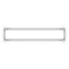 white frame accessory for recessed LED panel surface mounting
