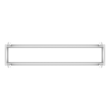 white frame accessory for recessed LED panel surface mounting